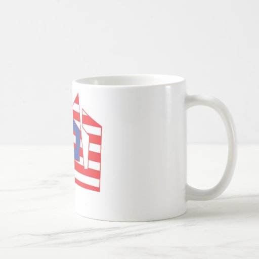 Patriotische Miezekatze Tee Tasse