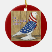Patriotische Westtaube Weihnachtsbaum Ornament