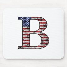 Patriotischer Held B Mousepad