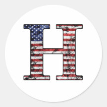 Patriotischer Held H Stickers