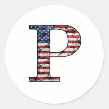 Patriotischer Held P Aufkleber