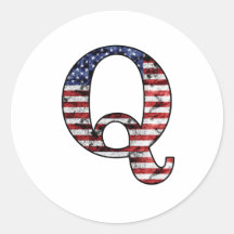 Patriotischer Held Q Aufkleber