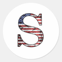 Patriotischer Held S Runde Sticker