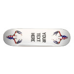 Patriotischer Rotwild-Schädel Skateboardbretter