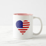 Patriotisches Herz Tasse