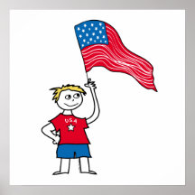 Patriotisches Jungen-Plakat