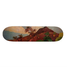 Paul Gauguins Tahitian Landschaft (1893) Bedruckte Skateboarddecks