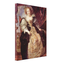 Paul Rubens - Helene Fourment im Hochzeitskleid Gespannte Galerie Drucke