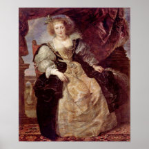 Paul Rubens - Helene Fourment im Hochzeitskleid Plakate