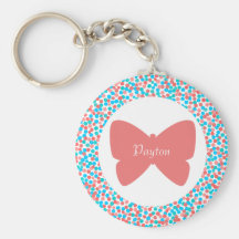 Payton Schmetterling punktiert Keychain - 369 Schlüsselband