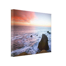 Pazifischer Sonnenuntergang Leinwand Druck