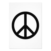 Peace Sign Custom Invite