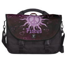 Peace Sun Pisces Laptop Bags