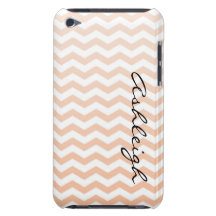 Peach Chevron iPod Case-Mate Cases