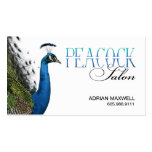 Peacock Hair Stylist Beauty Salon Designer Business Card Template