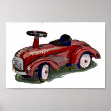 Pedalauto Posterdrucke