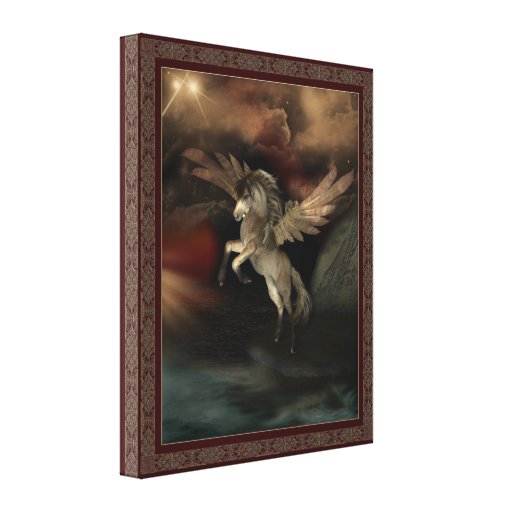 Pegasus fasste Druck-Wand-Leinwand ein Leinwand Drucke