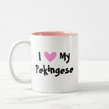 Pekingese Liebe (Welpe geschnitten) Tassen