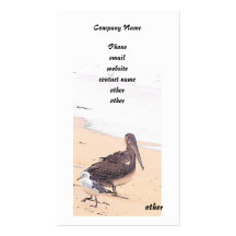 Pelikan-/Strand-Visitenkarte