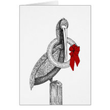 Pelikan-Weihnachten Grußkarten