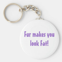Pelz lässt Sie fettes keychain schauen Schlüsselband
