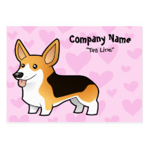Pembroke-Walisercorgi-Liebe Visitenkartenvorlage