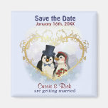 Penguin, der Save the Date Wedding ist Magnets