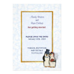 Penguin-Hochzeit - Save the Date Individuelle Ankündigung