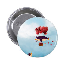 Penguin-Liebe Button