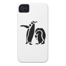 Penguin Vintage Wood Engraving iPhone 4 Cases