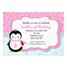 Penguin-Winter-kundenspezifische Geburtstags-Party