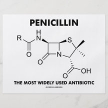 Penicillin das meiste weit verbreitete Antibiotiku Flyer Druck
