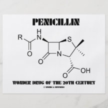 Penicillin-Wunder-Droge des 20. Jahrhunderts Individuelle Flyer