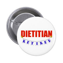 Pensionierter Diätetiker Button