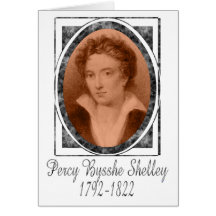 Percy Bysshe Shelley Grußkarte