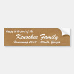 Pergament-Familien-Wiedersehen Auto Sticker