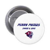 Perrypuma-Knopf Anstecknadel