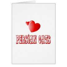 Persische Katzen-Liebe Grußkarten