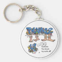 Personalisiert danke Keychain Schlüsselband