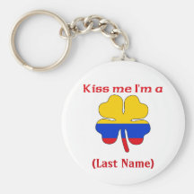 Personalisiert küssen Sie mich, den ich kolumbiani Schlüsselbänder