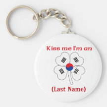 Personalisiert küssen Sie mich, den ich Koreaner K Schlüsselbänder