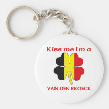 Personalisierte belgische küssen mich, den ich Van Schlüsselanhänger
