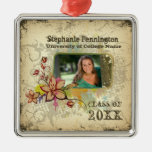 Personalisierte beunruhigte Foto-Abschlussverzieru Weihnachtsbaum Ornament
