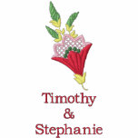 Personalisierte Blumenhochzeit gestickte Jacke