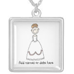 Personalisierte Braut-Halskette