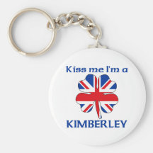 Personalisierte Briten küssen mich, den ich Kimber Schlüsselanhänger