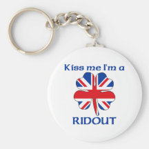 Personalisierte Briten küssen mich, den ich Ridout Schlüsselanhänger