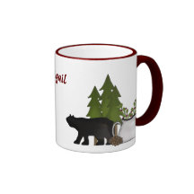 Personalisierte Gebirgselche und Bärn-Becher Tee Tassen