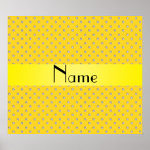 Personalisierte gelbe Namensdiamanten Plakate