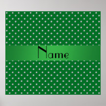 Personalisierte grüne Namensdiamanten Posterdrucke